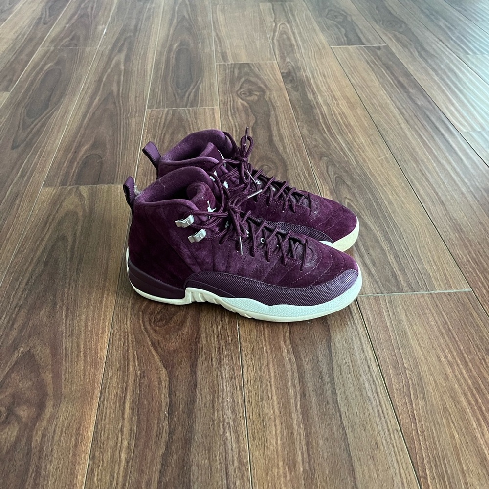 Air Jordan 12 Retro “Bordeaux”. Size 7 in men & youth (size 8 in women)